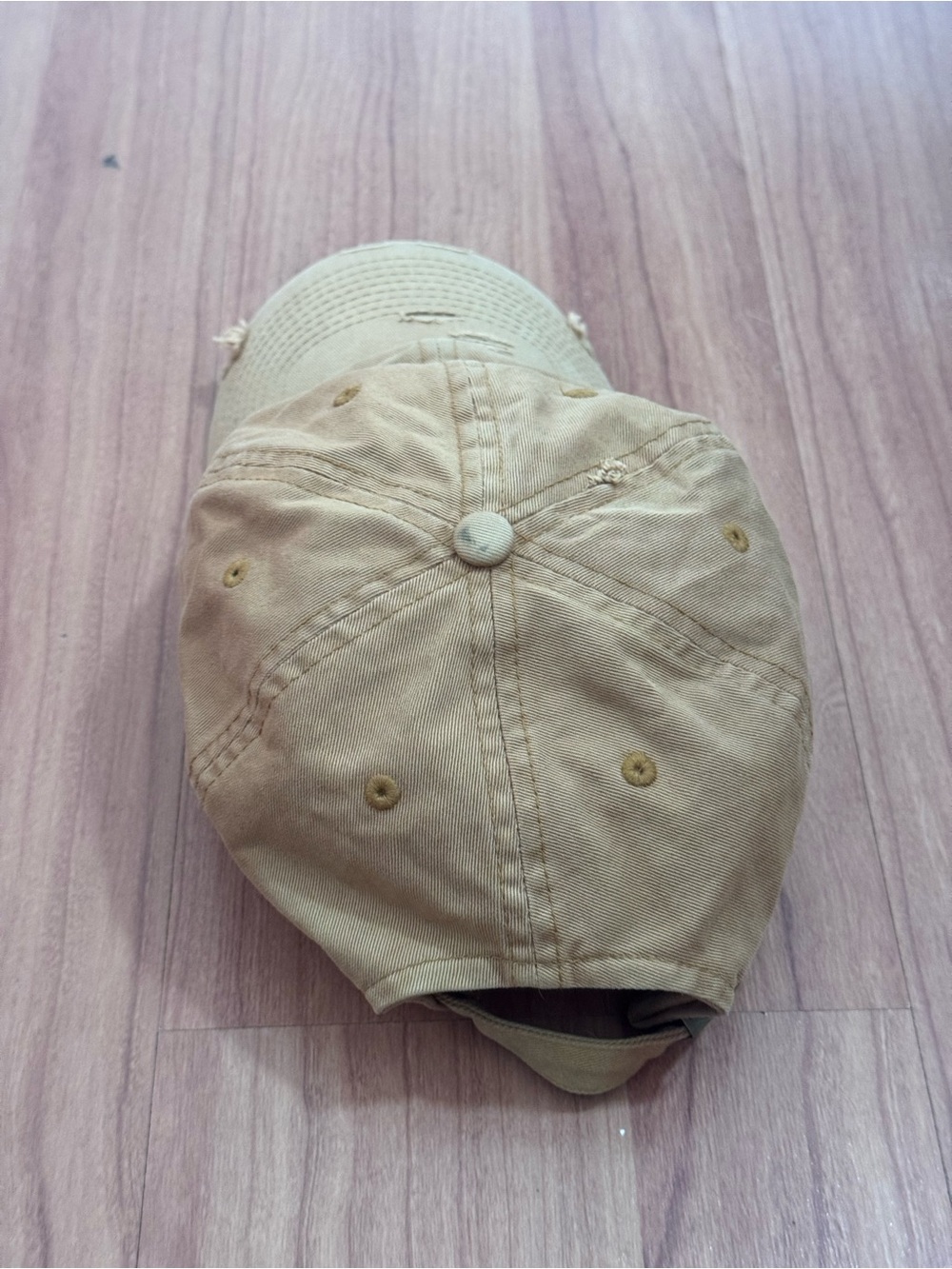 Distressed Savage Dad Hat Khaki Streetwear Cap Adjustable - Picture 3 of 4